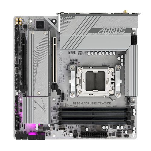 Gigabyte B650M Aorus Elite AX Ice Micro Atx Amd Socket AM5 Motherboard - image 5