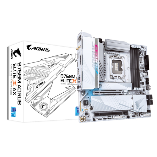 Gigabyte Gb B760M Aorus Elite Wht+Wif