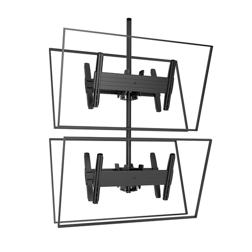 Chief Fusion® Large Back-to-Back Stacked Ceiling Mounts – image 2
