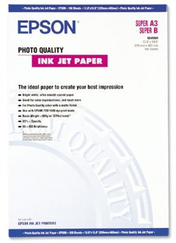 Epson Photo Quality Ink Jet Paper Papir 329 x 483 mm 100ark C13S041069