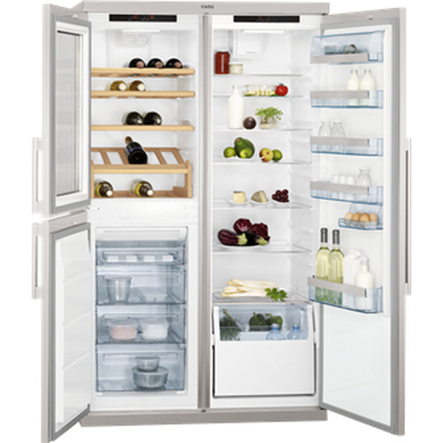 AEG S92500CNM0 side-by-side refrigerator Freestanding Stainless steel