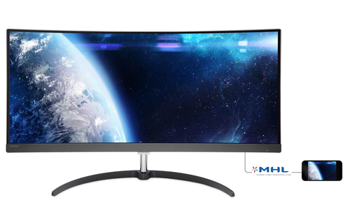Philips Brilliance 349X6QJSW/93 computer monitor 86.4 cm (34") 2560 x 1080 pixels QXGA LED Metallic, White – image 2