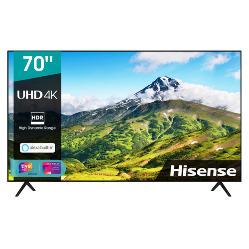 Hisense A7100F 70A7100F 176,5 cm (69.5") 4K Ultra HD Smart TV Wi-Fi Черный 300 cd/m²