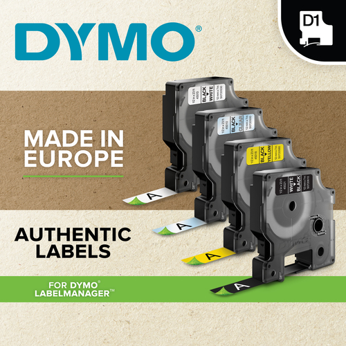 Dymo 45020 D1 LabelManager Tape 12mm x 7m White on Clear S0720600 - image 8