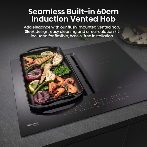 Hisense HEH6432BSCWF 60cm Air Venting Induction Hob - Black - image 6