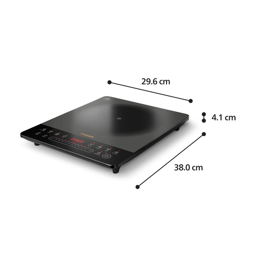 Philips 5000 series HD5850/98 hob Black, Grey Countertop – image 4