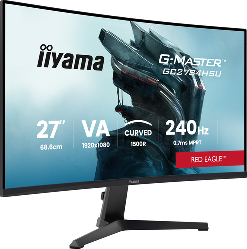 iiyama G-Master Red Eagle GC2784HSU-B1 27'' Curved gaming monitor, afbeelding 2