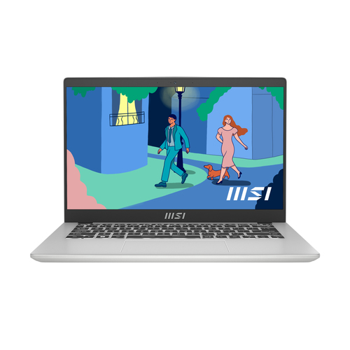 MSI Modern 14 C7M-046NL AMD Ryzen™ 5 7530U Ноутбук 35,6 cm (14") Full HD 8 GB DDR4-SDRAM 512 GB Твердотельный накопитель (SSD) Wi-Fi 6E (802.11ax) Windows 11 Серебристый