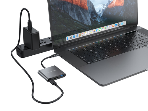 Conceptronic DONN 3-in-1 Multifunctional USB-C Adapter, HDMI, USB 3.0 – image 7