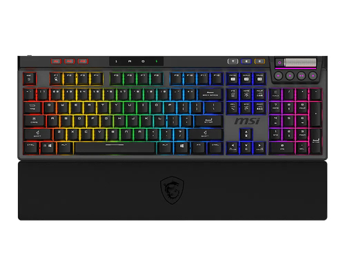MSI STRIKE PRO WIRELESS клавиатура Игровой USB + Bluetooth QWERTY Американский английский Черный