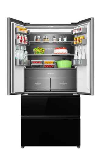Hisense RF650P5SBE KitchenFit French Door- Black Glass - E rated – image 4