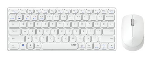Hama 9600M keyboard Mouse included Office QWERTZ German White