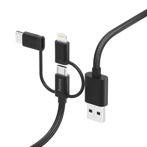 Hama 00201536 USB кабель USB 2.0 1,5 m USB A USB C 0,48 Gbit/s Черный