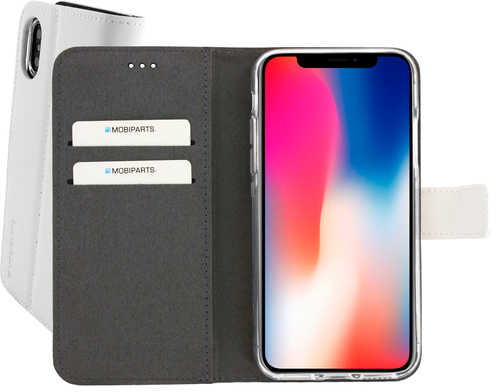 Mobiparts Premium Wallet TPU Case Apple iPhone X, iPhone XS White