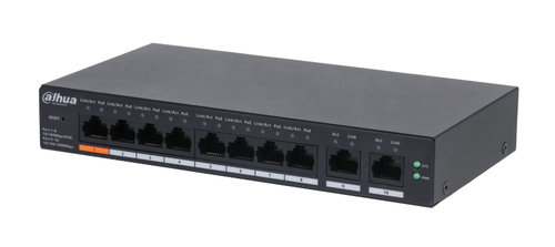 Dahua Technology DH-CS4010-8ET-60 сетевой коммутатор Управляемый L2 Fast Ethernet (10/100) Питание по Ethernet (PoE) Черный