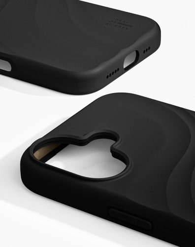 iDeal of Sweden Soft Swirl Silicone Case MagSafe iPhone 16 Velvet Black – image 2