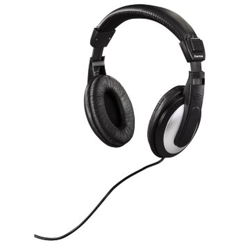 Hama HK-5619 Headphones Wired Head-band Music Black, Silver