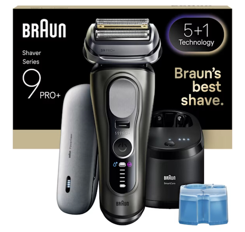 Braun Series 9 Pro+ 9675cc Сеточная бритва Триммер Серый, Серебристый