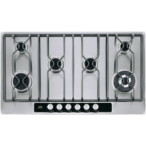 AEG 95754GM hob Silver Built-in Gas 6 zone(s)