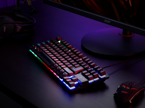 Acer Nitro Gaming Keyboard, NKW120, TKL 80%, Mechanical Key Switch, 3-Zone RGB, USB Standard, Black – image 7