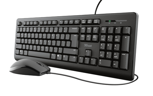 Trust Taro keyboard Mouse included Office USB QWERTZ German Black – image 3