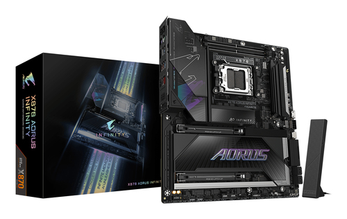 GIGABYTE X870 AORUS INFINITY moederbord AMD X870 Socket AM5 Verlengd ATX