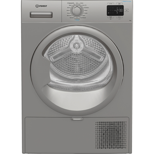 Indesit C YD 92D SS UK 9Kg Heat Pump Tumble Dryer - Silver - A+ Rated, Silver - image 1