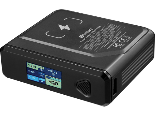 Sandberg 421-25 powerbank Lithium-Polymeer (LiPo) 20000 mAh Draadloos opladen Zwart, afbeelding 2