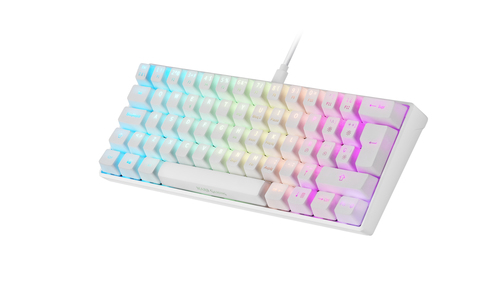 Mars Gaming MKMINIWRFR Ultra-Compact Mechanical Keyboard Full RGB Chroma Switch OUTEMU PRO Red White French Language – image 2