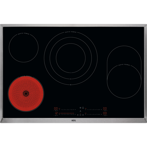AEG HK857870XB Черный Встроенный 80 cm Керамический 4 зона(ы)