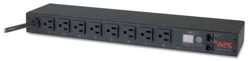 APC Rack PDU, Metered, 1U, 15A, 100/120V