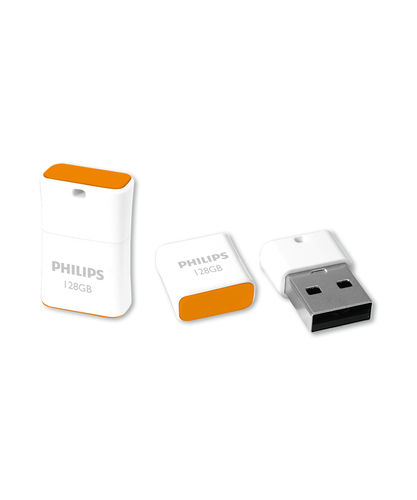 Philips USB 2.0 128GB Pico Edition Sunrise Orange USB flash drive USB Type-A Zilver, afbeelding 3