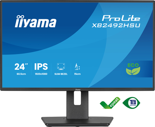 iiyama Prolite XB2492HSU-B1 24" Ips Full HD 120Hz Energy Efficient Height adjuatable Monitor - image 2