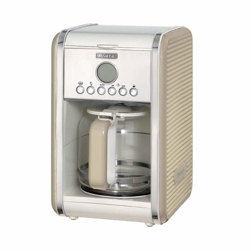Polti 1342, Filter Coffee Maker, Tempered Glass Coffee Pot, Capacity up to 12 Cups, 24-Hour Programmable Timer, Auto Power Off, 2000W, Beige/Cream - Ariete - image 1
