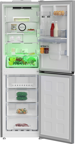 Beko HarvestFresh™ CNG4692DVPS 192cm 50/50 Frost Free Fridge Freezer - Stainless Steel - E Rated, Stainless Steel - image 3