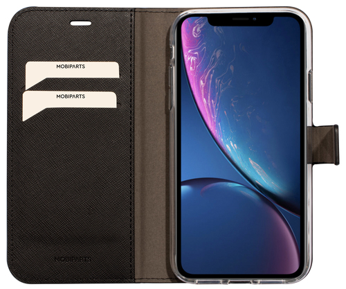 Mobiparts Saffiano Wallet Case Apple iPhone XR Black – image 3