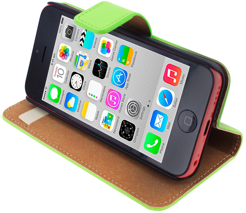 Mobiparts Premium Wallet Case Apple iPhone 5C Green – image 5