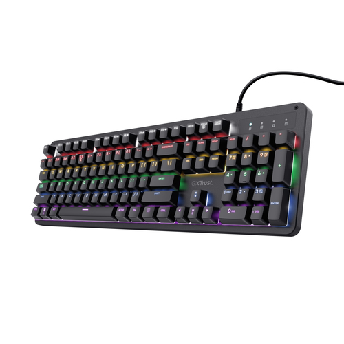 Trust GXT 863 Mazz клавиатура Игровой USB Черный