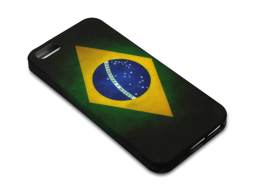Sandberg Print Cover iPh5/5S Brazil Flag