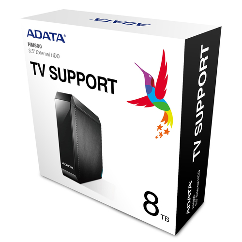 ADATA HM800 disco duro externo 4 TB 7200 RPM 3.5" USB Tipo C Negro imagen 5