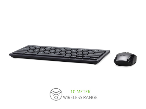 Acer Chrome Wireless Keyboard and Mouse Silver – image 6