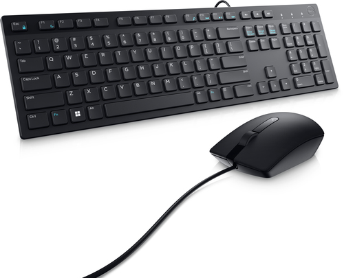 DELL KM300C клавиатура Мышь входит в комплектацию Офисная USB Испанский Черный