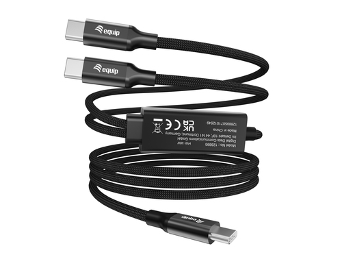 Equip 128895 USB-kabel USB 2.0 1,5 m USB C 2 x USB C Zwart, afbeelding 3
