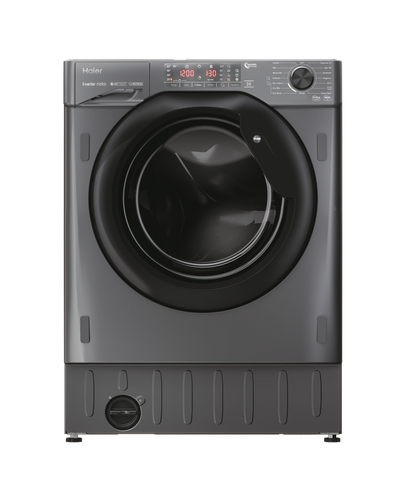 Haier Series 4 HWDQ90B416FWBRUK washer dryer Built-in Front-load Anthracite – image 1
