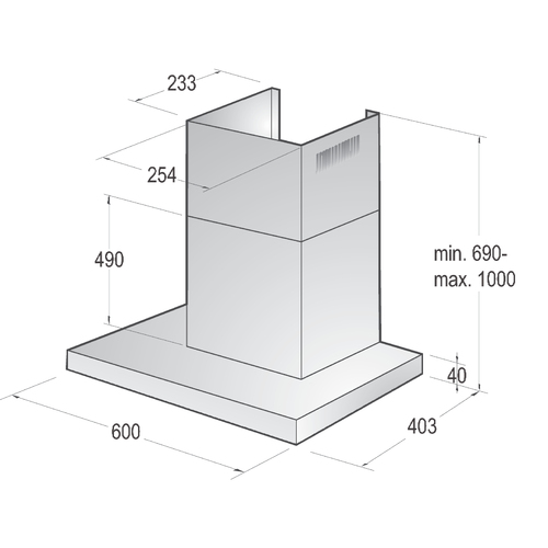 Hisense CH6T4BXUK cooker hood Stainless steel 412 m³/h – image 5