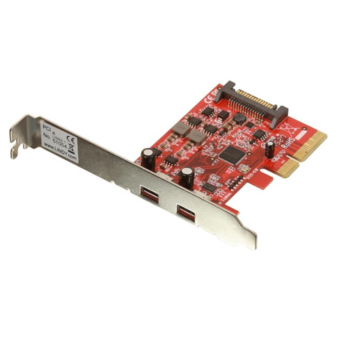 Lindy 51054 Schnittstellenkarte/Adapter Eingebaut USB 3.2 Gen 1 (3.1 Gen 1)