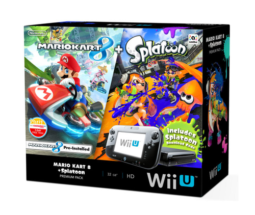 Nintendo Mario Kart 8 + Splatoon Wii U Premium Pack 32 GB WiFi Must