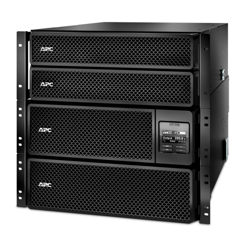 SRT10KRMXLT-10KTF APC Smart-UPS SRT 10000VA RM - UPS montaje en bastidor - CA 208 V - 10 kW - 10000 VA - Ethernet 10/100 USB - conectores de salida 12 - 10U - 19 - negro - con Transformador reductor de 208/240 V a 120 V 10 kVA - para P/N AR4018SPX432 AR4024SP AR4024SPX429 AR4024SPX431 AR4024SPX432 NBWL0356A