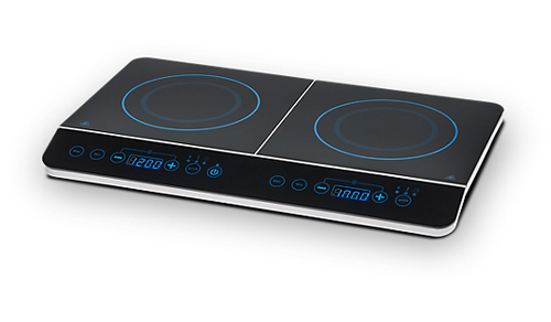 MEDION MD 15324 Black Countertop Zone induction hob 2 zone(s)