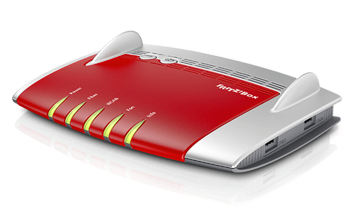FRITZ! Box 5490 wireless router Gigabit Ethernet Dual-band (2.4 GHz / 5 GHz) Grey, Red